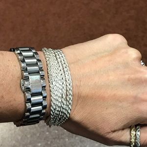 Multi Strand Sterling Silver Bracelet